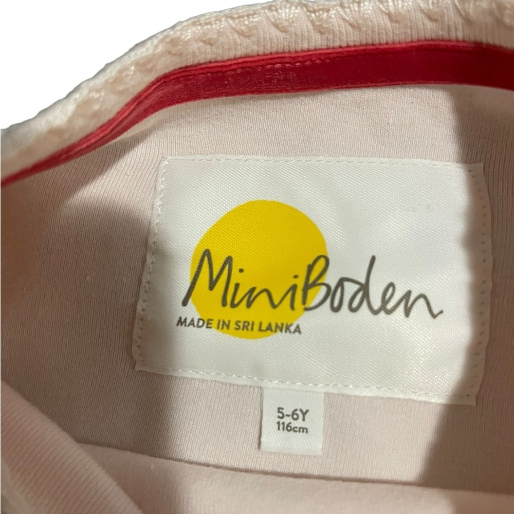 Mini Boden Soft Cream Long Sleeve Tee - Picture 2 of 2